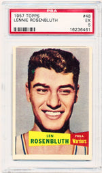 Topps Bowman  1957   #48 Lennie Rosenbluth  / PSA Grade 5 / BGS Grade None