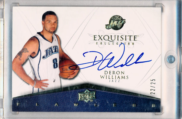 Upper Deck 2008-2009 Exquisite Collection Flawless Autographs #FLAW-DW Deron Williams 22/25