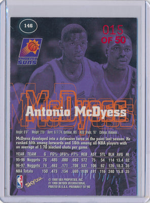 SkyBox 1997-1998 Premium Star Rubies #146 Antonio McDyess 15/50