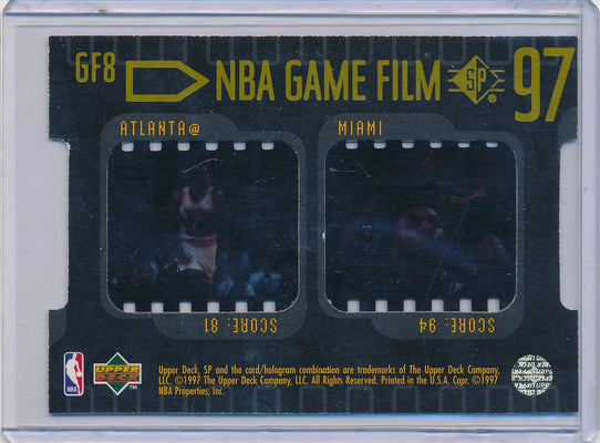 Upper Deck 1996-1997 SP  NBA Game Film #GF8 Alonzo Mourning