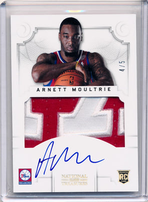 Panini 2012-2013 National Treasures  Gold #177 Arnett Moultrie 4/5