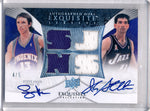 Upper Deck 2007-2008 Exquisite Collection Jersey's Dual Auotographs #ED-NS Steve Nash / John Stockton 4/5