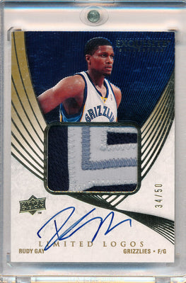 Upper Deck 2007-2008 Exquisite Collection Limited Logos #LLRG Rudy Gay 34/50