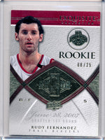 Upper Deck 2008-2009 Exquisite Collection Rookie Parallel #88 Rudy Fernandez 8/25