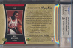 Upper Deck 2004-2005 Exquisite Collection Gold RPA #88 Ben Gordon 3/7 / BGS Grade 9 / Auto Grade 9