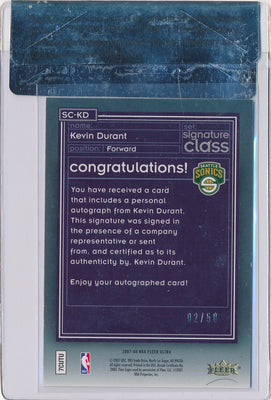 Upper Deck  2007-2008 Ultimate Collection Rookie Signature Patch #RS-KD Kevin Durant 3/25