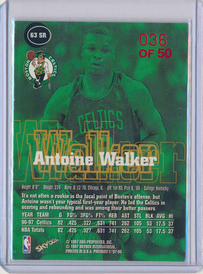 SkyBox 1997-1998 Premium Star Rubies #63SR Antoine Walker 36/50