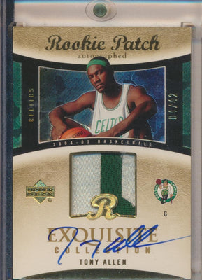 Upper Deck 2004-2005 Exquisite Collection Gold RPA #48 Tony Allen 4/42