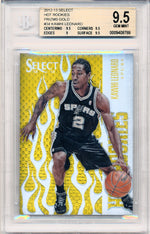 Select 2012-2013 Hot Rookies Prizms Gold #34 Kawhi Leonard 9/10 / BGS Grade 9.5