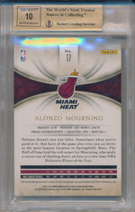 Panini 2013-2014 Immaculate Collection Inscribed LogoMan #17 Alonzo Mourning 1/1 / BGS Grade 9.5 / Auto Grade 10