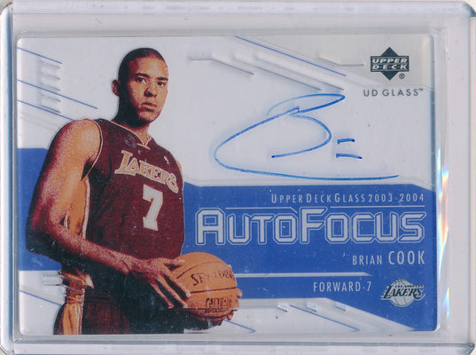 Upper Deck 2003-04 UD Glass Auto Focus #BC Brian Cook