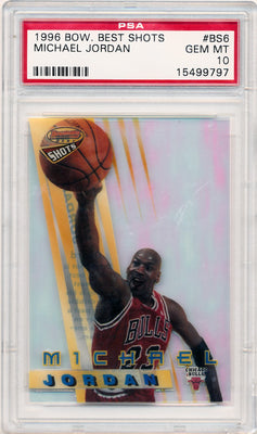 Topps 1996-1997 Bowmans Best Shots  #BS6 Michael Jordan  / PSA Grade 10