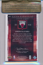 Upper Deck 2009-2010 Exquisite Collection Extra Exquisite #X-SP Scottie Pippen 33/50 / BGS Grade 7.5