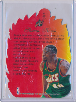 Fleer 1996-1997 Flair Showcase  Hot Shots #8/20 Shawn Kemp