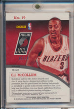 Panini 2013-2014 Select Prizm Prime Gold RPA #19 C.J. McCollum 6/10