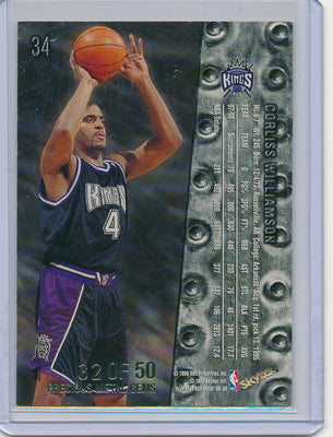 Skybox 1998-1999 Metal Universe Championship Precious Metal Gems #34 Corliss Williamson 32/50