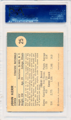 Fleer 1961 Syracuse Nationals  #25 John Kerr  / PSA Grade 7