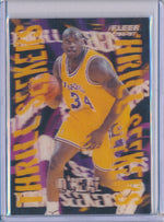 Fleer 1996-1997 Basketball Thrill Seekers #13/15 Shaquille O'neal