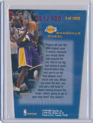 SkyBox 1999-2000 Premium Club Vertical #3/10CV Shaquille O'neal  21/100