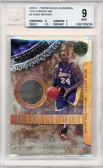 Panini 2010-2011 Gold Standard Gold Rings 14k #5 Kobe Bryant 6/8 / BGS Grade 9