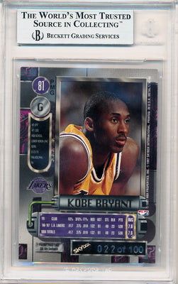 Skybox 1997-1998 Metal Universe Championship Precious Metal Gems Red #81 Kobe Bryant 22/100 / BGS Grade 8.5