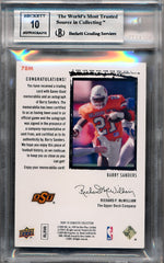 Upper Deck 2009-2010 Exquisite Collection Rookie Patch Flashback #78M Barry Sanders 13/25 / BGS Grade 8.5 / Auto Grade 10