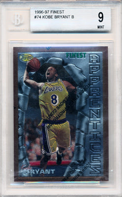 Topps 1996-1997 Finest Apprentice #74 Kobe Bryant  / BGS Grade 9