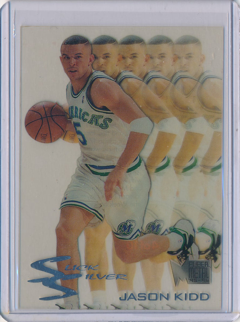 Fleer 1995-1996 Metal Slick Silver #4/10 Jason Kidd