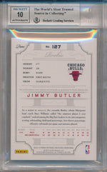 Panini 2012-2013 National Treasures Rookie Card #127 Jimmy Butler 3/199 / BGS Grade 9 / Auto Grade 10