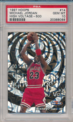 SkyBox 1997-1998 Hoops High Voltage #14/20HV Michael Jordan 192/500 / PSA Grade 10