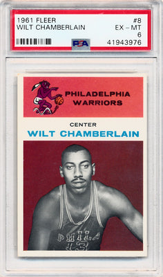 Fleer 1961 Sportscard Guaranty  #8 Wilt Chamberlain  / PSA Grade 6 / BGS Grade None