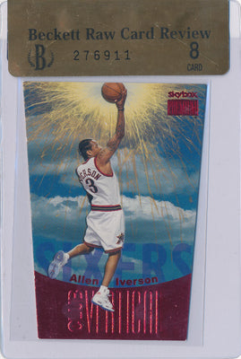 SkyBox 1999-2000 Premium Club Vertical #10/10CV Allen Iverson 20/100 / BGS Grade 8