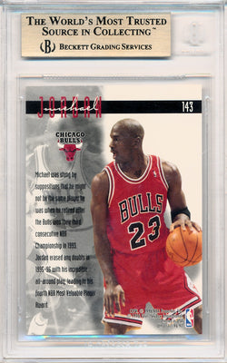 Michael Jordan 1996 Fleer Ultra Basketball Card #143 Graded PSA 8