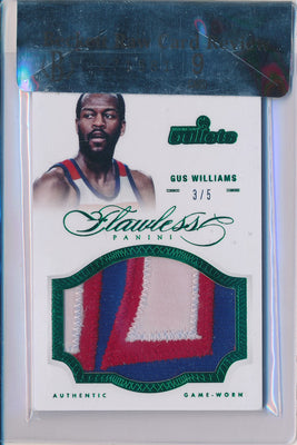 Panini 2012-2013 Flawless Emerald Jumbo Patches #61 Gus Williams 3/5 / BGS Grade 9