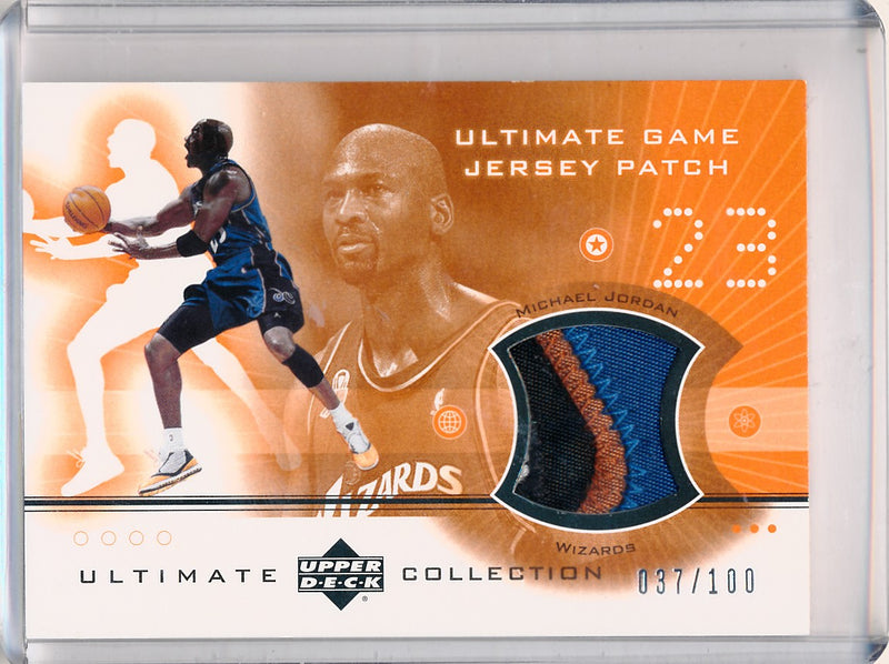 Upper Deck 2002 Ultimate Collection Ultimate Game Jersey Patch #MJP Michael Jordan 37/100