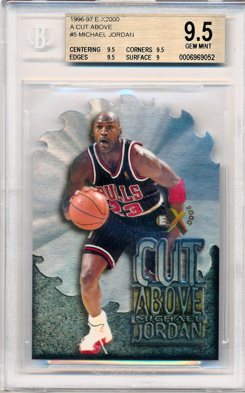 Skybox 1996-1997 E-X2000 A Cut Above #5 Michael Jordan 5/10 / BGS 