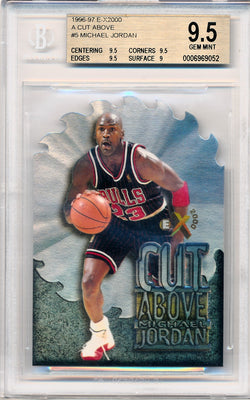 Skybox 1996-1997 E-X2000 A Cut Above #5 Michael Jordan 5/10 / BGS Grade 9.5