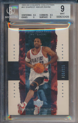 Upper Deck 2003-2004 Exquisite Collection Base #32 Shareef Abdur-Rahim 138/225 / BGS Grade 9