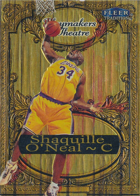 Fleer 1998-1999 Tradition Playmaker Theatre #12/15PT Shaquille O'neal  60/100 / BGS Grade 8.5