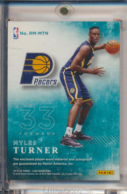 Panini 2015-2016 Luxe RPA #RM-MTN Myles Turner 05/25