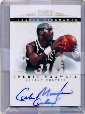 Panini 2012-2013 National Treasures  Notable Nicknames  #31 Cedric Maxwell 31/99