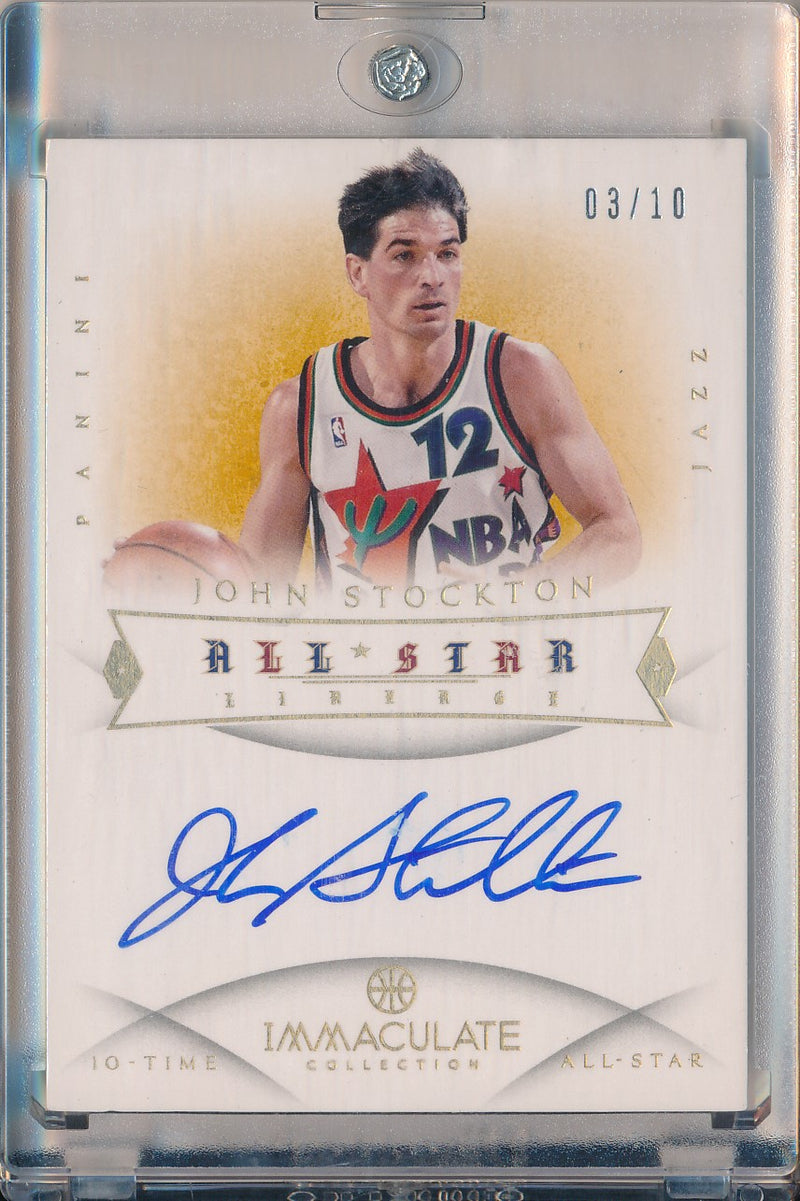 Panini 2012-2013 Immaculate Collection All Star Lineage #AS-JS John Stockton 3/10