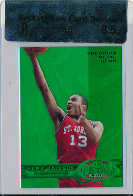 Upper Deck 2011-12 Fleer Retro Precious Metal Gems GREEN #PM-2 Mark Jackson 3/10 / BGS Grade 8.5