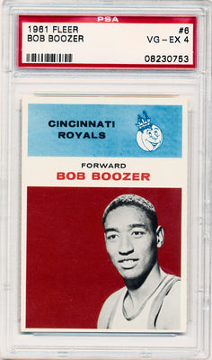 Fleer 1961 Cincinnati Royals  #6 Bob Boozer  / PSA Grade 4