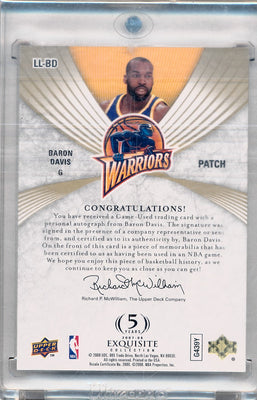 Upper Deck 2007-2008 Exquisite Collection Limited Logos #LLBD Baron Davis 45/50