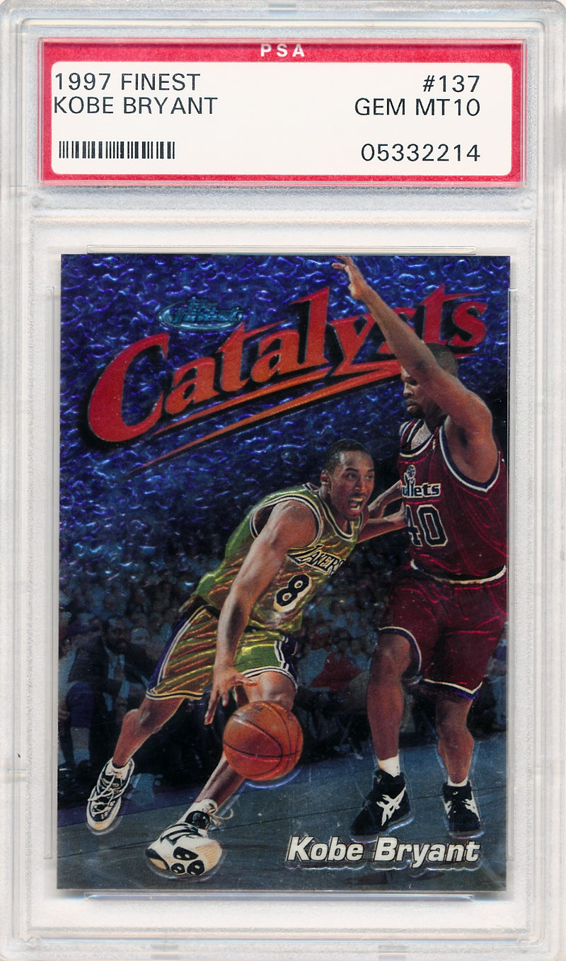 Topps 1997 Finest  #137 Kobe Bryant  / PSA Grade 10