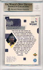 Upper Deck 1997-1998 High Dimensions  #D8 Kobe Bryant 1074/2000 / BGS Grade 9.5