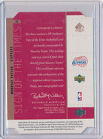 Upper Deck 1998-1999 SP Authentic Sign Of The Times #TY Maurice Taylor