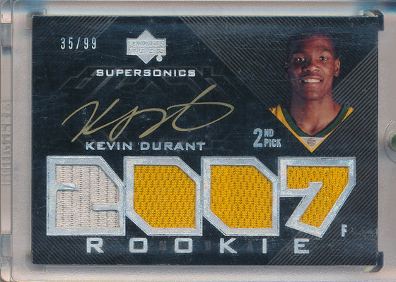 Upper Deck  2007-2008 UD Black  Flag #FA-KD Kevin Durant 3/10