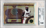 Panini 2010-2011 Gold Standard Gold Crowns 14k #15 Lebron James 2/8 / BGS Grade 9